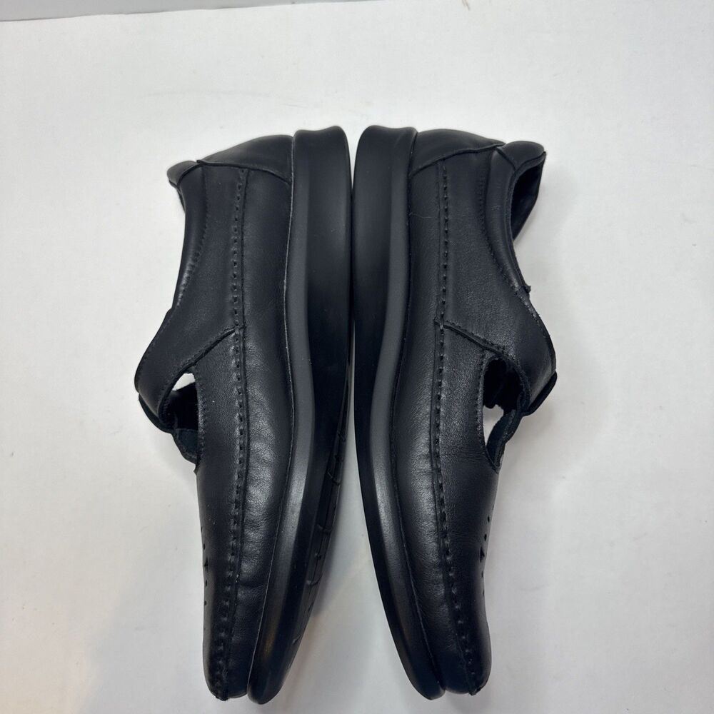 SAS Willow Mary Jane Shoe Womens 9.5 M Black Leather T Strap Comfort Loafer - Picture 8 of 8